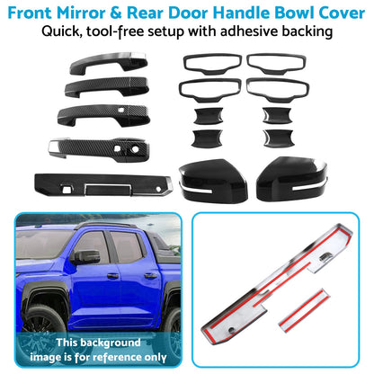 Front Mirror & Rear Door Handle Bowl Cover Suitable for Mitsubishi Triton 2.4L