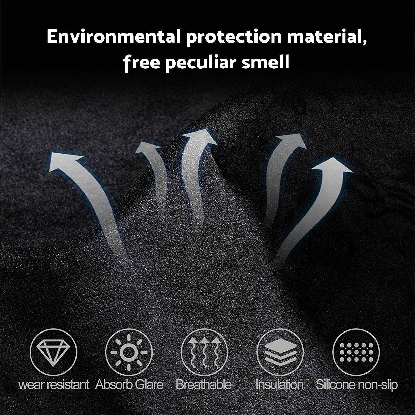 Non-Slip Dash Mat Dashboard Cover Black Suitable For Subaru Crosstrek 2023-2024.