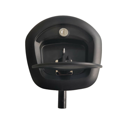 1x Black Recessed Folding T Lock / Handle Suitable For Trailer Toolbox Drop T Whale Tail.