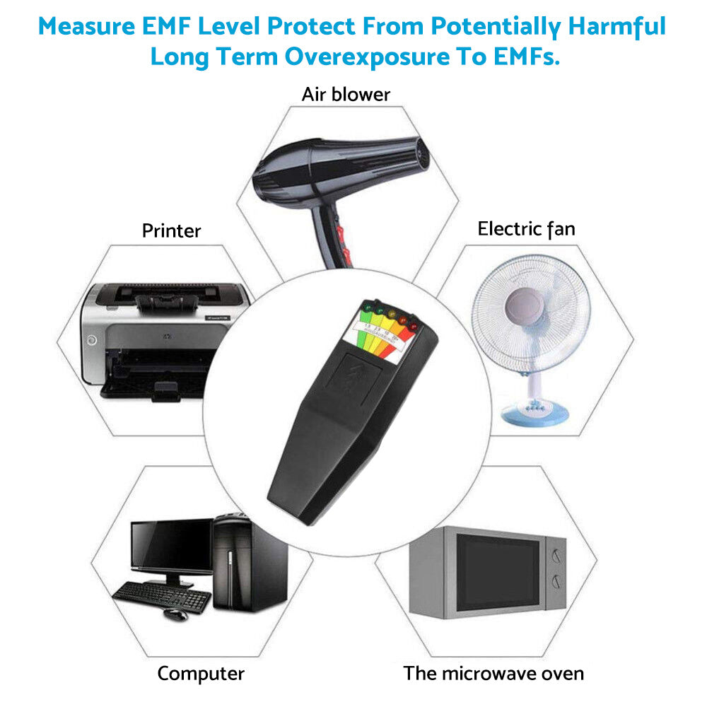 EMF Meter Paranormal Equipment Magnetic Field Ghost Hunting Radiation Detector.