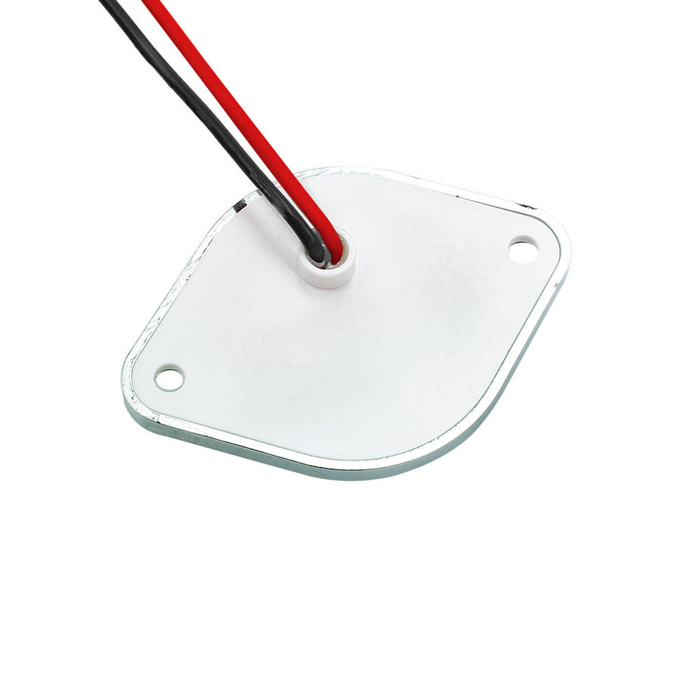 2x 12V LED Number Plate Lights Chrome Suitable For Car, Trailer, Truck, Caravan, Van & Boat