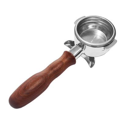 58mm Portafilter Suitable For La Marzocco 2 Spout Filter Basket Wood Handle.