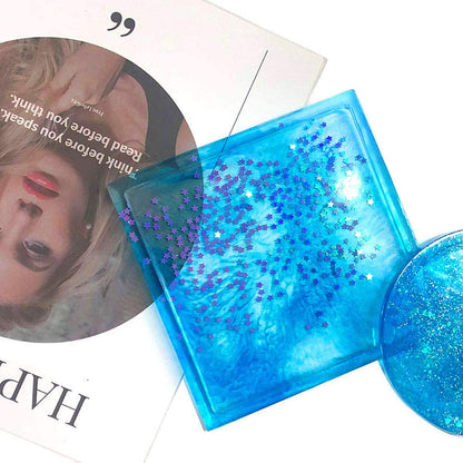 6x Coaster Resin Silicone Mold Suitable For Jewelry & Agate Making Craft Tool