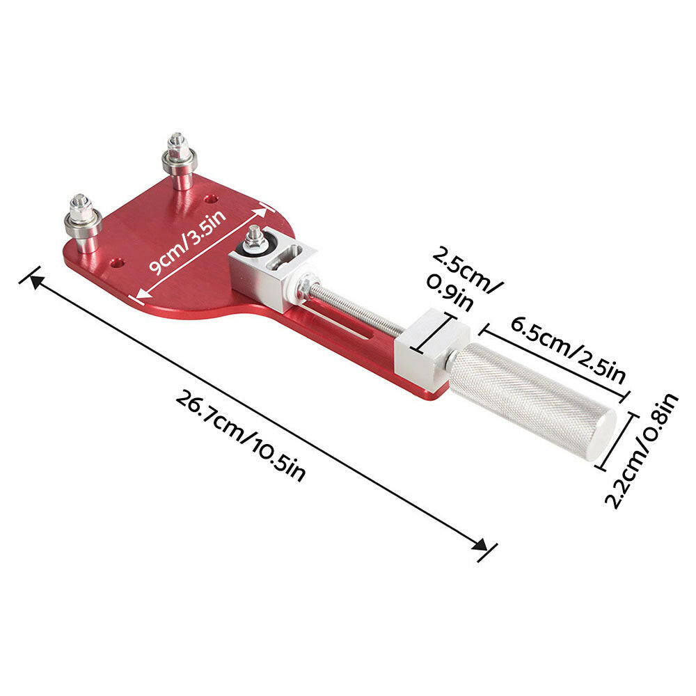 Car Oil Filter Cutter Tool Filter Cutting Range 2-3/8" - 5" Aluminum Alloy Red.