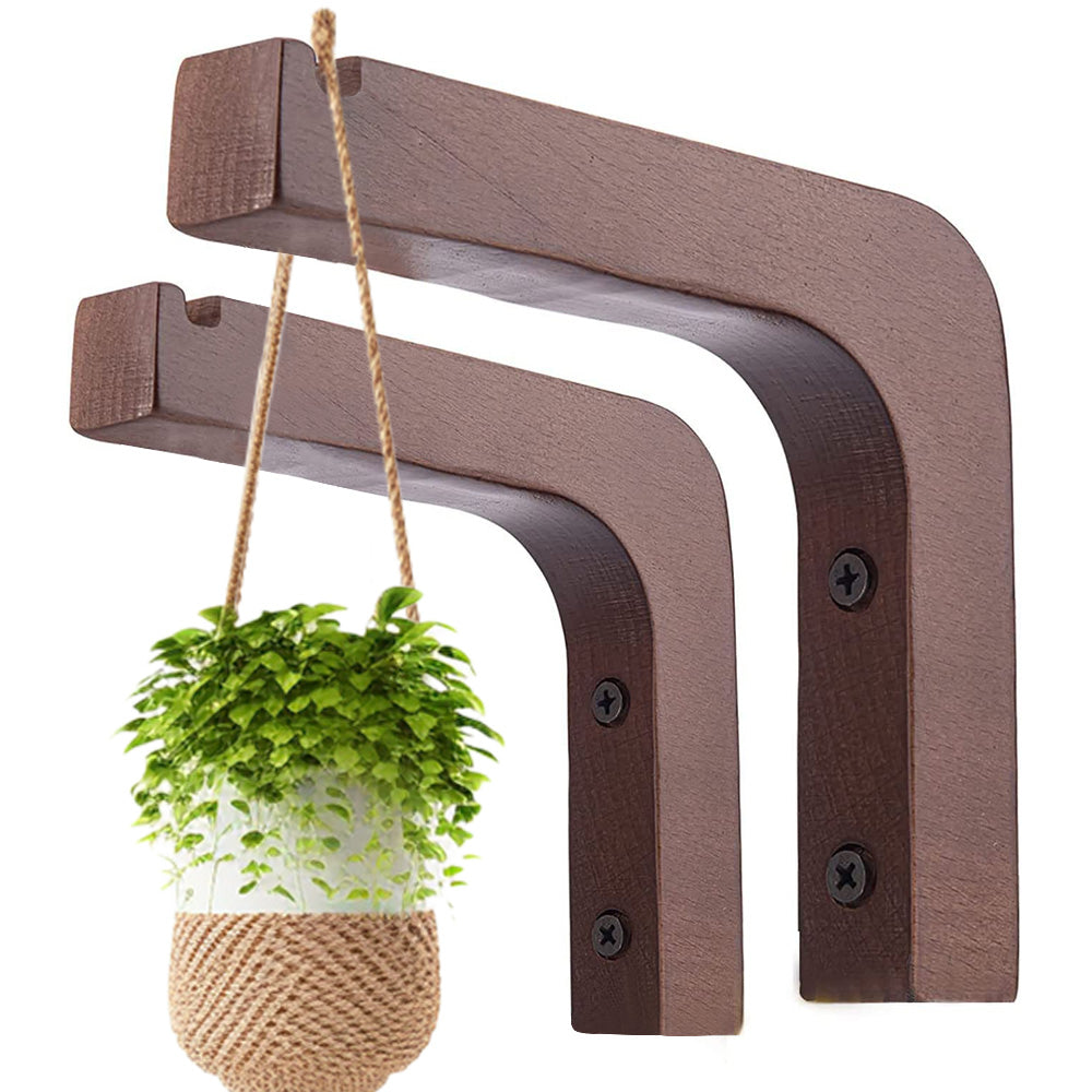 Plant Hanger Hanging Plant Hook Wooden Hanging Basket Wall Plant Hook Flower Pot.