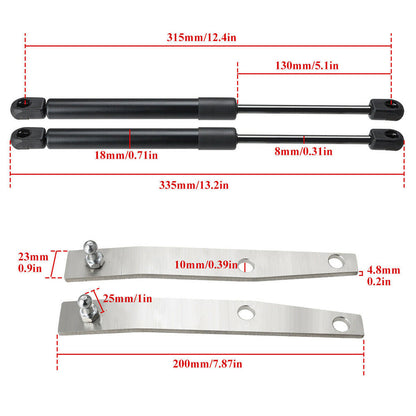 Suitable For 70 Series Landcruiser Bonnet Strut Kit Hj75 Hzj75 Hzj79 Vdj79 Vdj78.