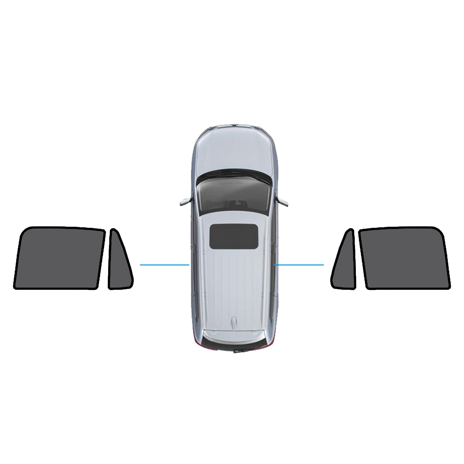 Magnetic Mesh Sun Blind Shades Suitable for Volvo XC90 2015-Current On Front/Rear.