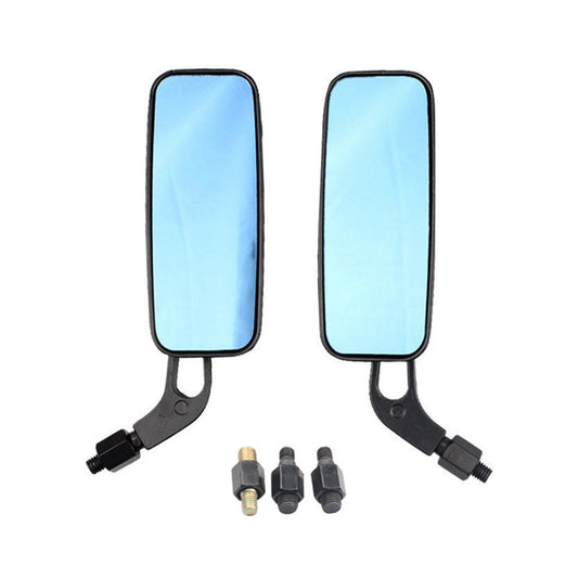 Motorcycle Mirrors Pair 8mm 10mm Thread Suitable For Chopper Cruiser Bobber Cafe Racer