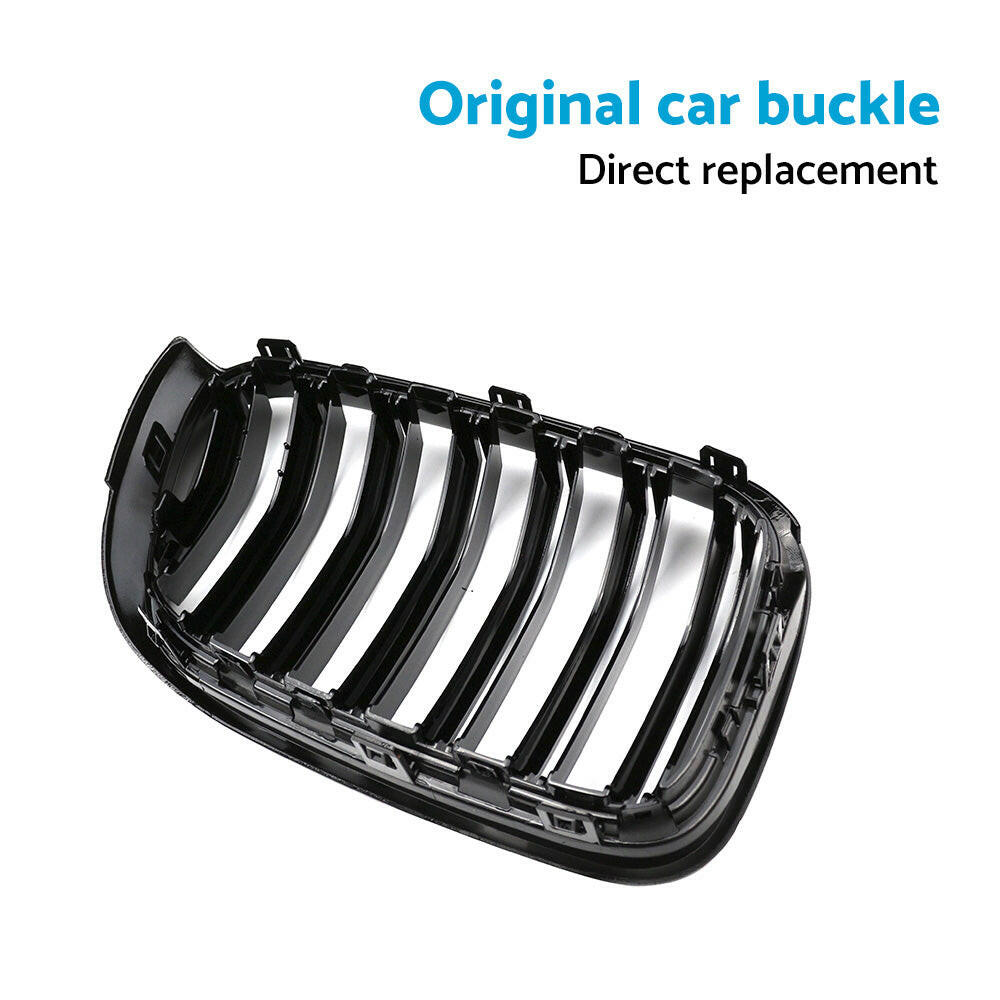 Front Bumper Kidney Grille Grill Suitable For BMW X3 F25 / X4 F26 2014-2017.