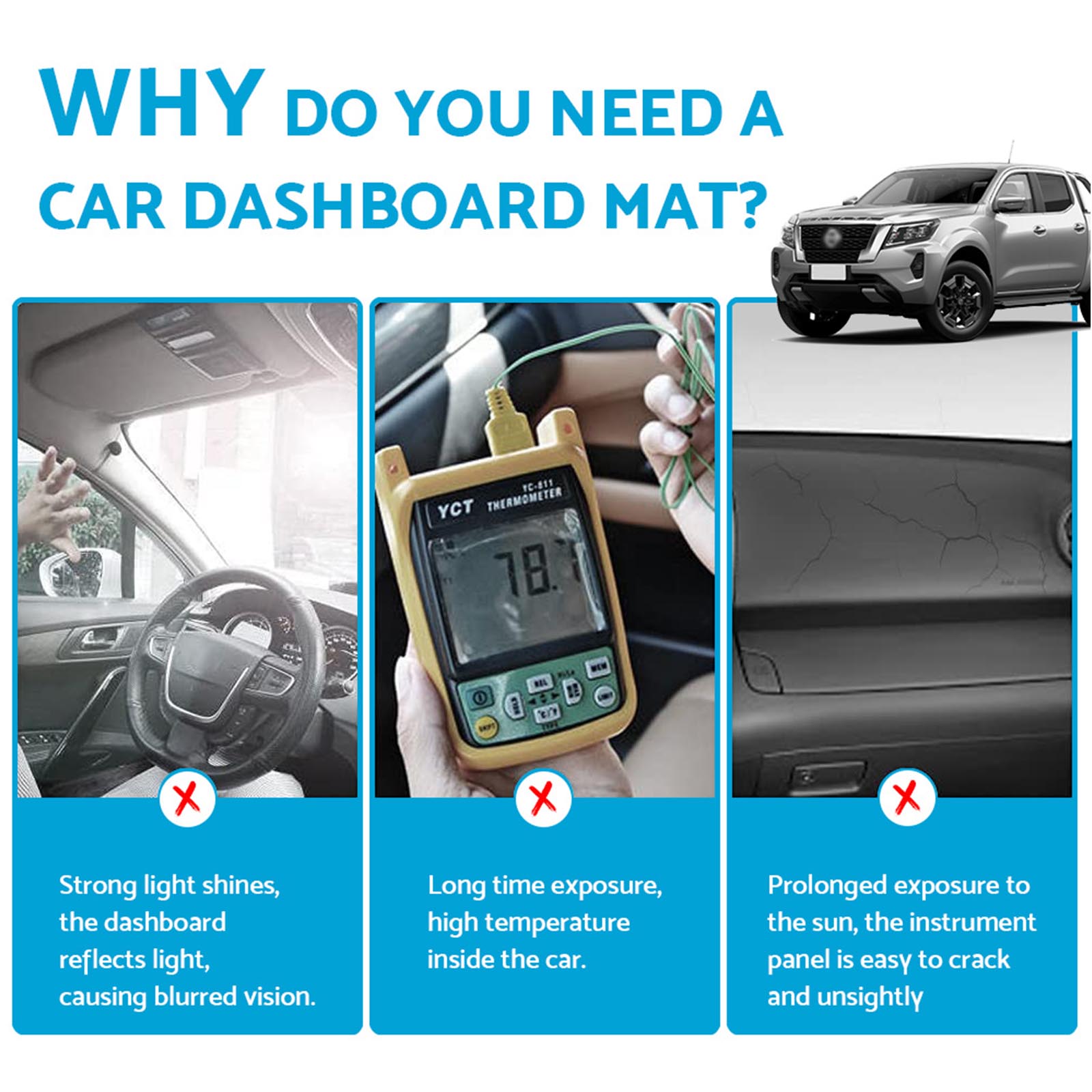 Non-Slip Dash Mat Suitable for Mazda CX3 DK 2.0 (2015-2023).