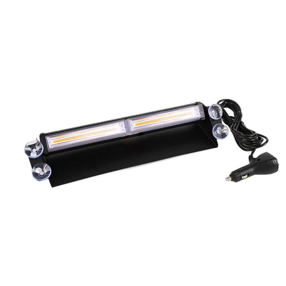 Amber Bar LED Flashing Beacon Strobe Warning Light Car Truck For Windshield Dash.