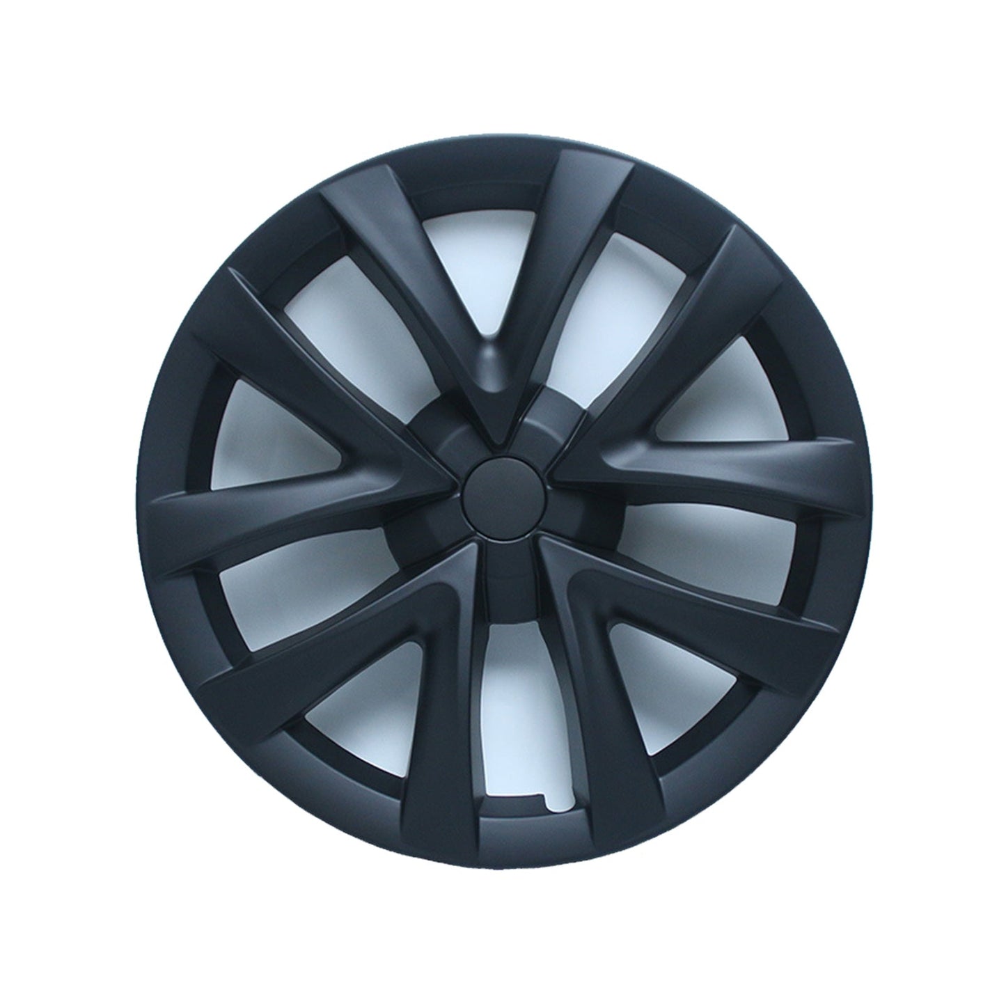 4x Matt Black Wheel Hub Caps Suitable for Tesla Model 3