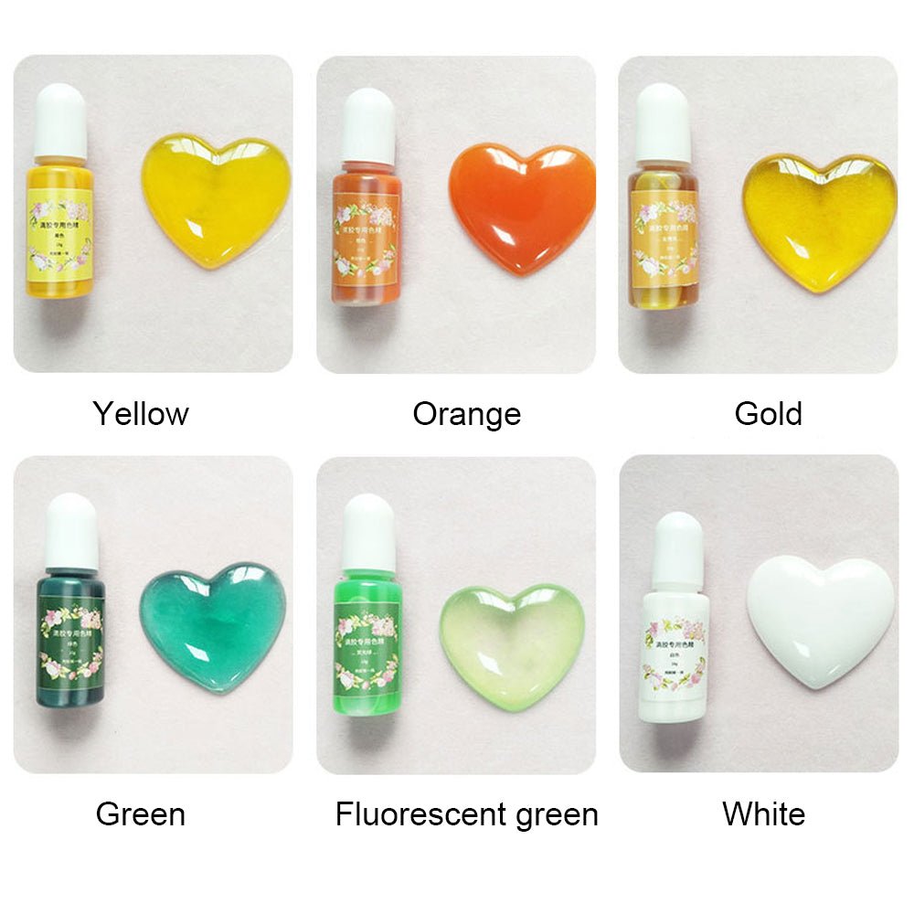12 Colours Glitter Pigment Ink Epoxy Resin Colour Pigment Resin Floors Metallic.