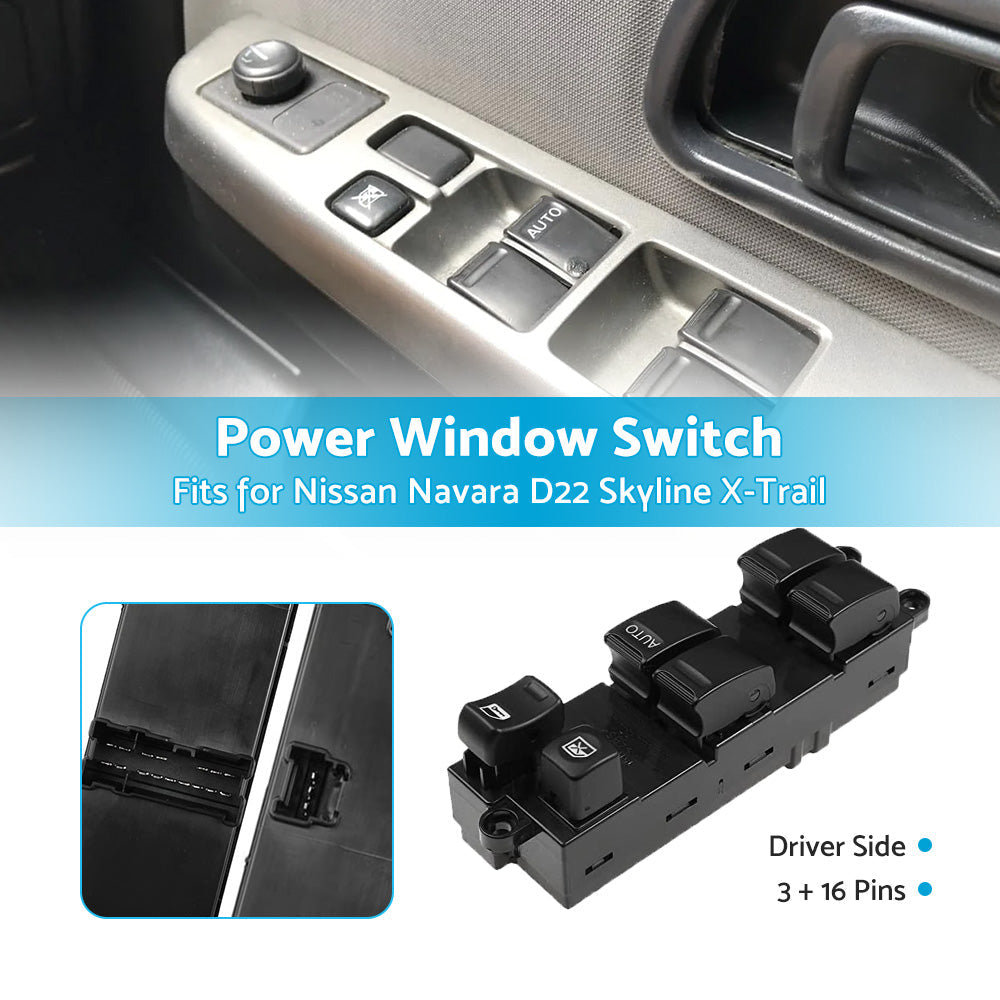 Power Window Switch Suitable For Nissan Navara D22 Skyline X-Trail 25401-AL500.