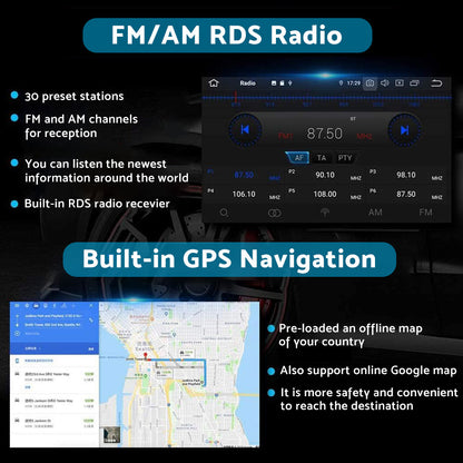 32GB 10.1 Inch CarPlay Radio Head Unit GPS Navi Suitable For Mitsubishi Lancer 10 CJ.
