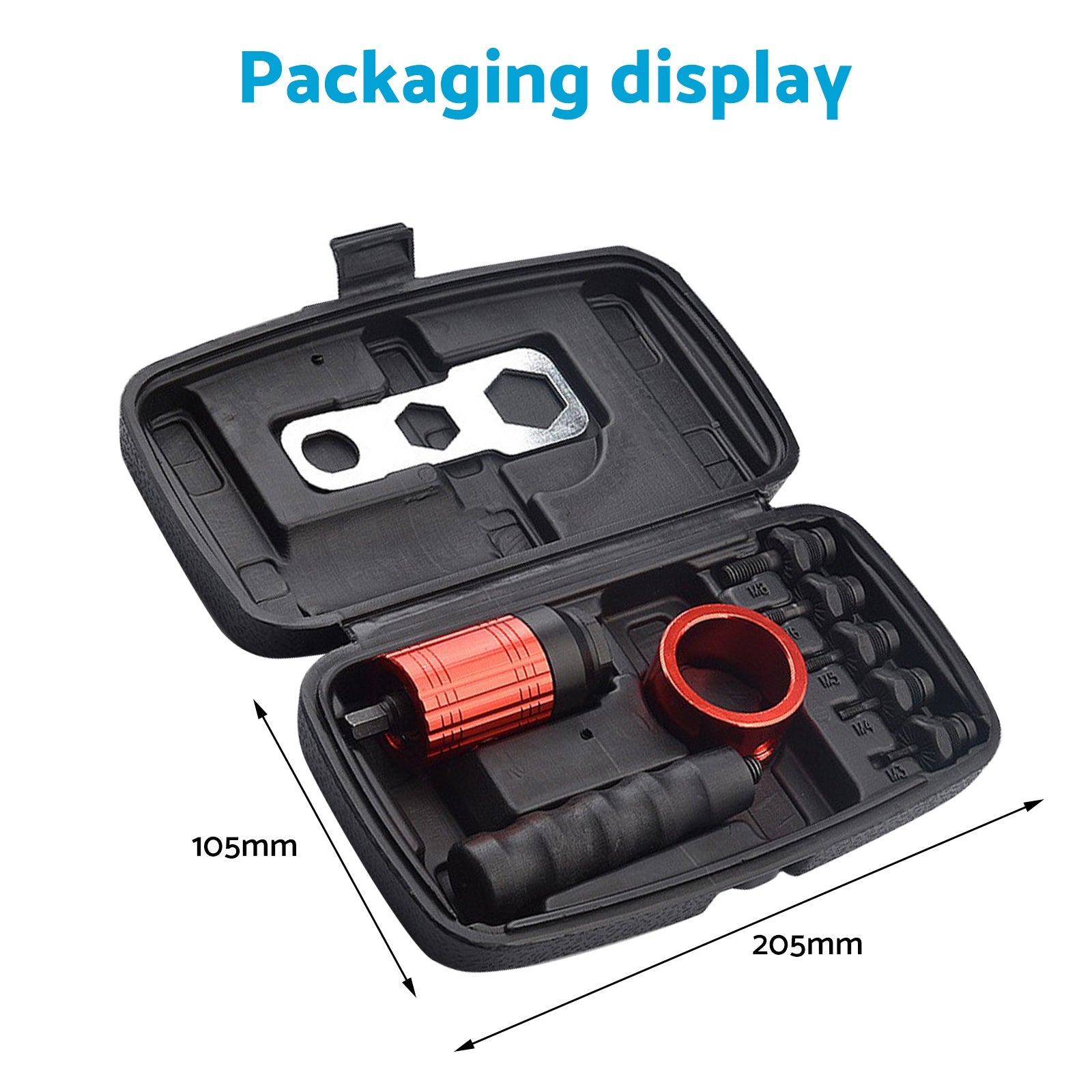 Rivet Nut Tool M3-8 Nutsert Adapter Suitable for Hand Wrench Electric Drill.