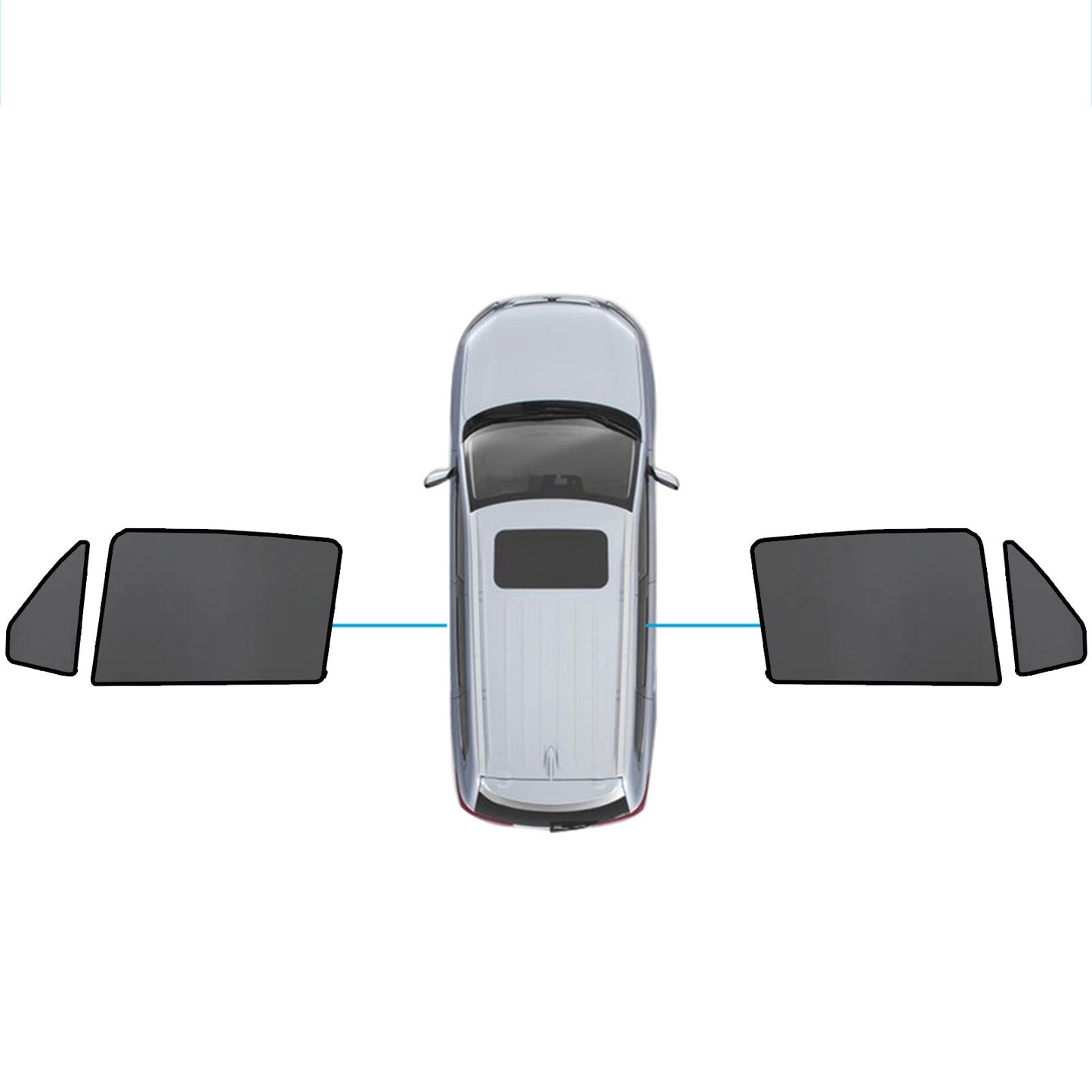 Car Window Sun Shades Magnetic Mesh Suitable for Mercedes-Benz GLC 2015-2022