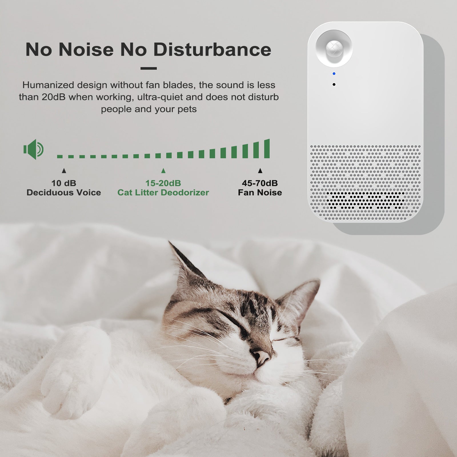 Pet Cat Litter Box Deodorizer Odor Eliminator Remover Dust-Free Bathroom.