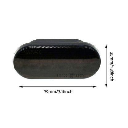 2x Dynamic LED Side Indicator Black Smoke Turning Signal Light Suitable for SEAT