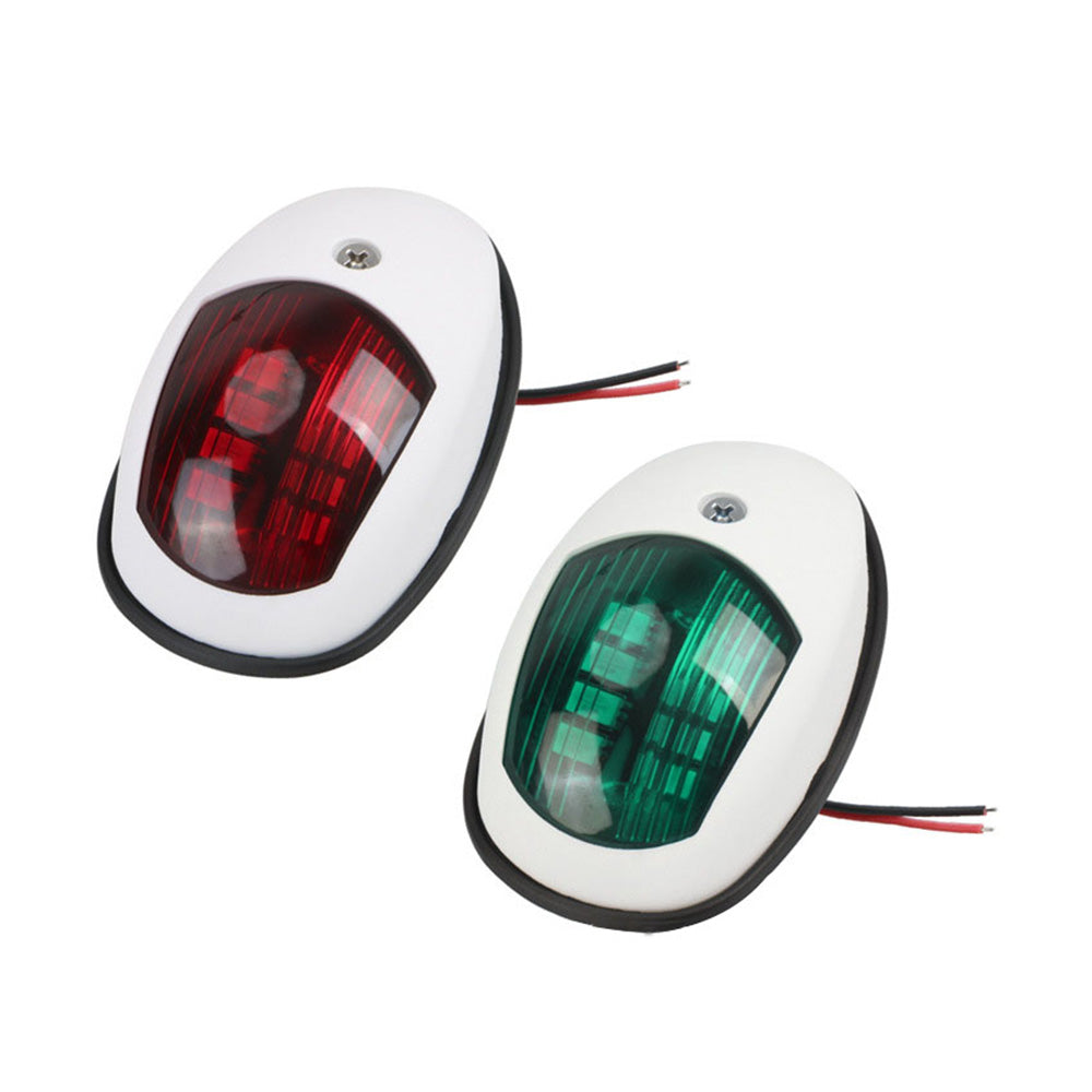 Pair Red  and  Green 8LED Navigation Lights Marine Bow Light Lamp for Boat Pontoon.