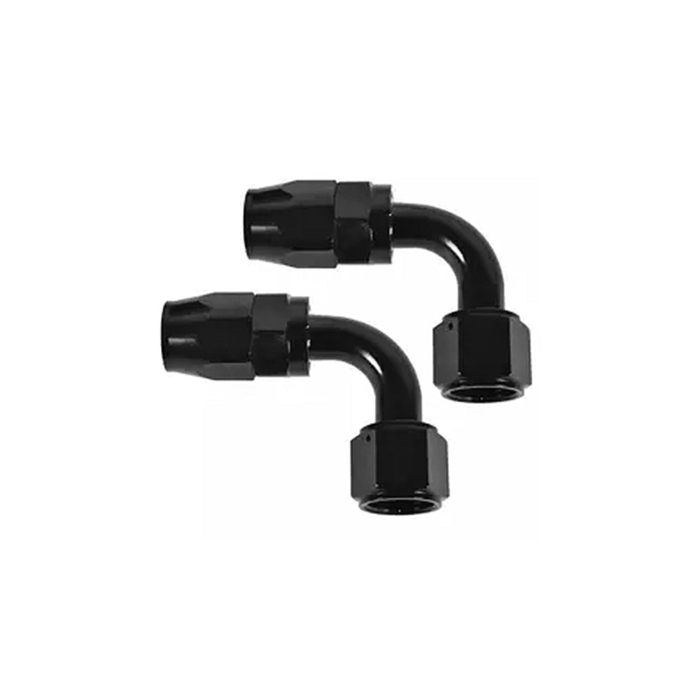 2x AN10 10 AN 90 Degree Swivel Fast Flow Oil Fuel Hose End Fitting Adaptor.