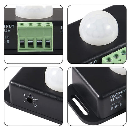 8m Body Infrared PIR Motion Sensor Switch Suitable for 12V 24V LED Light Strip