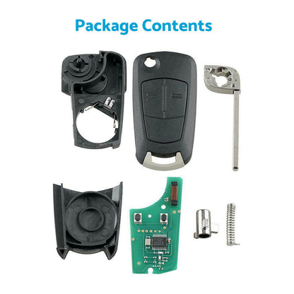 Complete Remote Control Key Suitable For Holden Astra H 2005–2009.