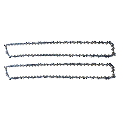 2x Chainsaw Chain 10 Inch Suitable for Ozito OCS-018 PXCCSS-018 3/8LP 043 Gauge