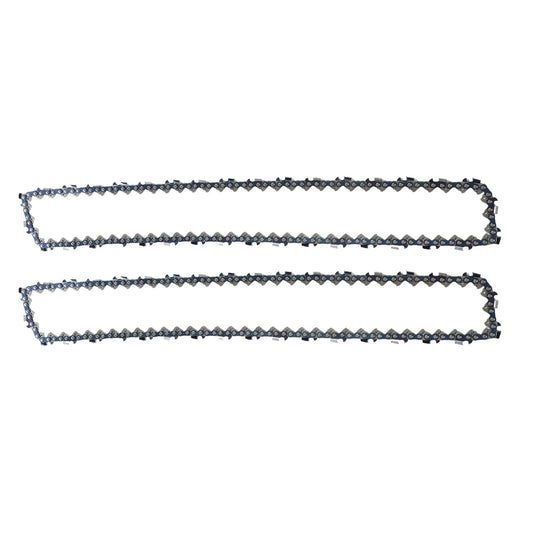 2x Chainsaw Chain 10 Inch Suitable For Ozito OCS-018 PXCCSS-018 3/8LP 043 Gauge