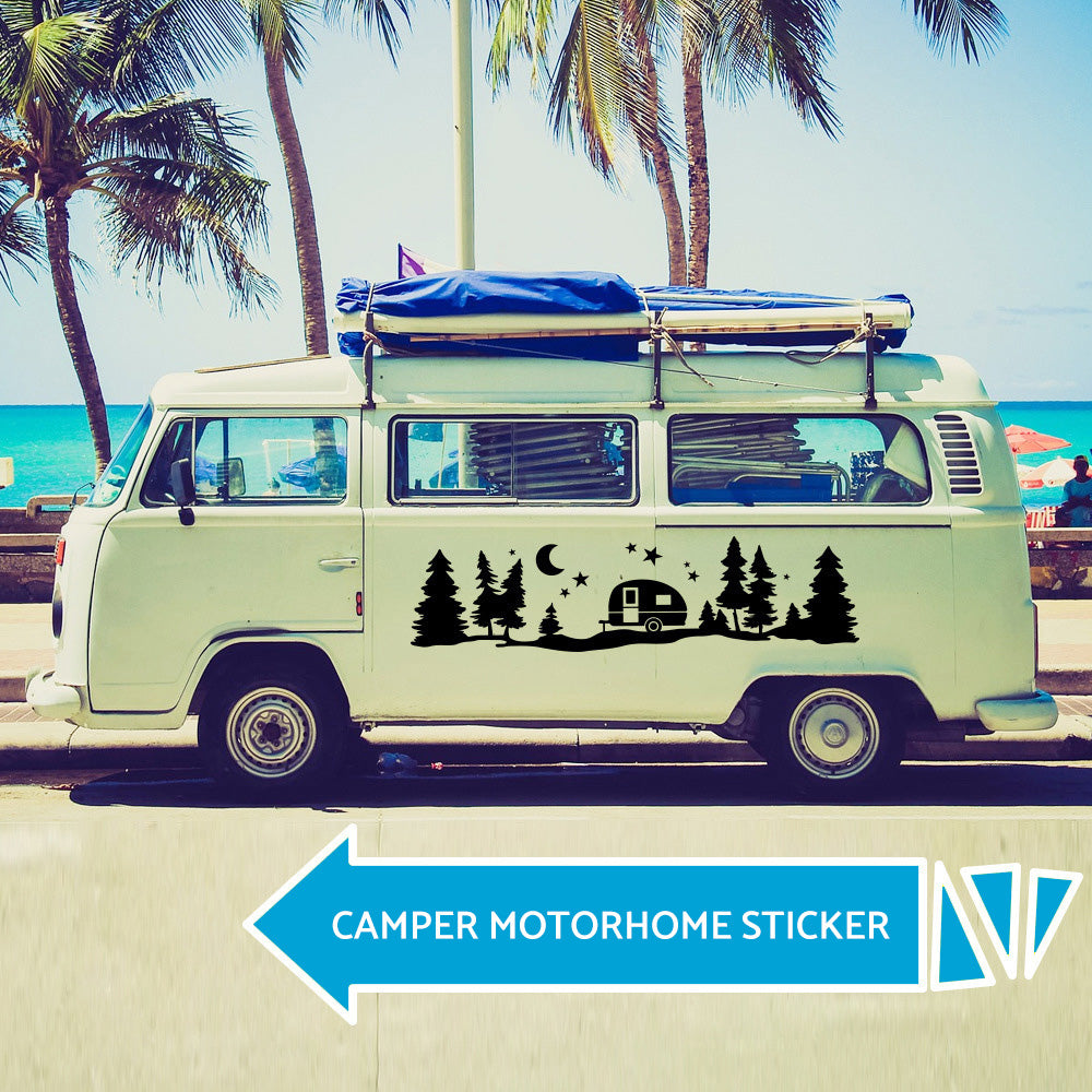 Mountains Adventure Vinyl Decal Sticker Suitable For Camper Van, Motorhome & Caravan
