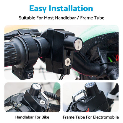 Motorcycle Helmet Lock 22mm 25mm Handlebar Frame Tube Suitable For Harley.