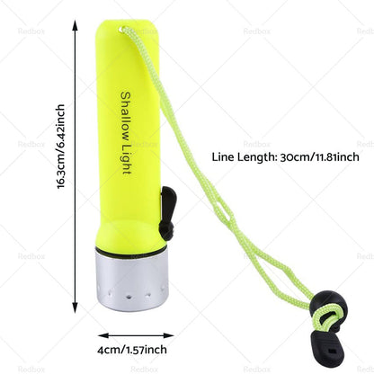 2x Waterproof Bright LED Scuba Diving Underwater Flashlight Torch Light Lamp Suitable For Diving & Outdoor Use