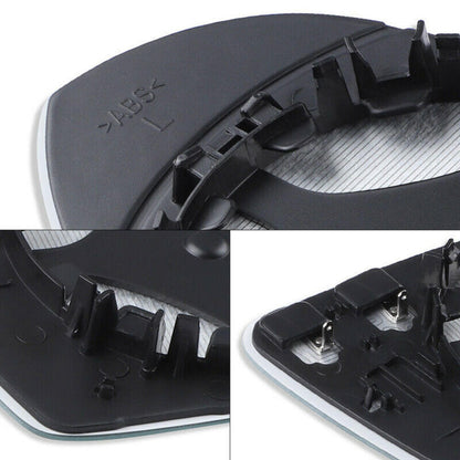 Left Mirror Glass Suitable For VW Golf MK7 MK7.5 2013-2018 Heated Convex w/ Base.