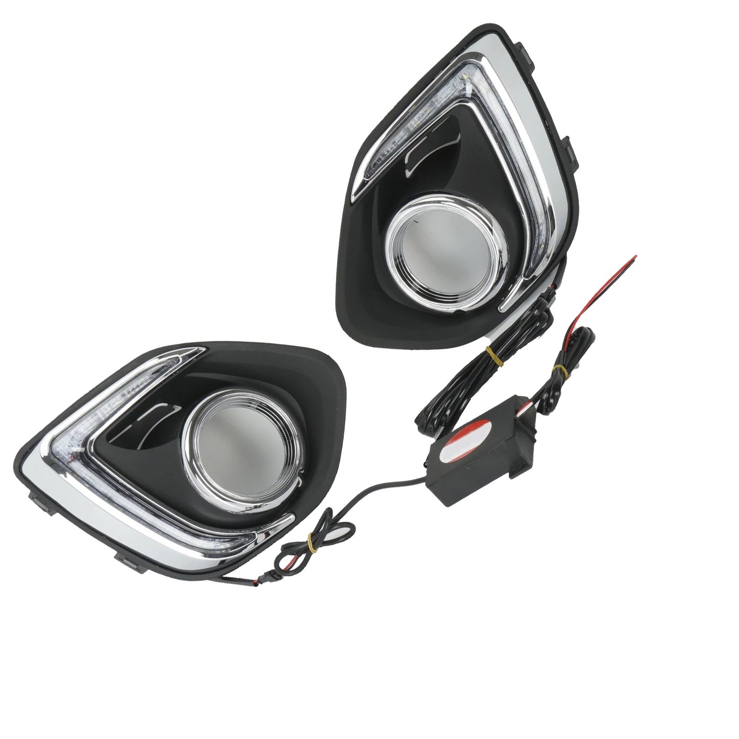Pair Front Fog Light Lamp LED Suitable for Mitsubishi ASX 2013-2015