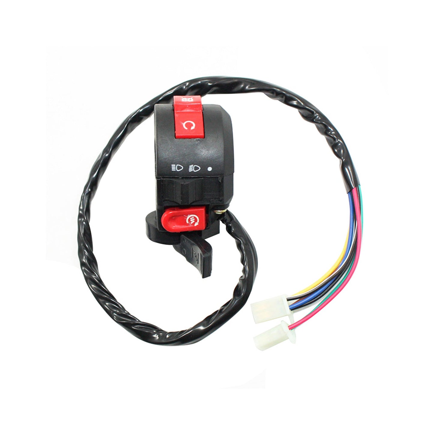 7 Wire Kill Start Light Switch Button Housing 110cc 125cc PIT Quad Dirt Bike ATV.