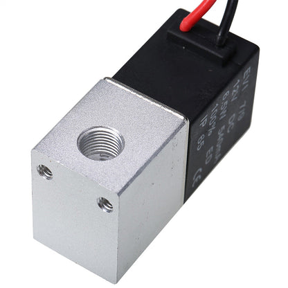 12V 2-Way DC Electric Solenoid Air Valve Normally Closed Suitable For 1 or 4-Inch Systems