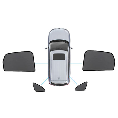 Magnetic Mesh Sun Blind Shades Suitable for Audi Q5 8R 2009–2016 On Front Rear.