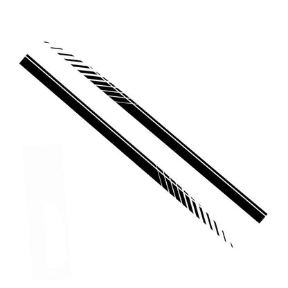 2x Racing Plaid Side Door Fender Skirt Stripes Decals Stickers Suitable for Univ