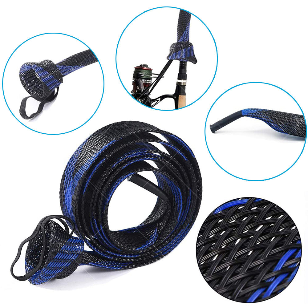 5Pcs 190cm Fishing Rod Cover Rod Sleeve Rod Sock Pole Glove Protector Tools.