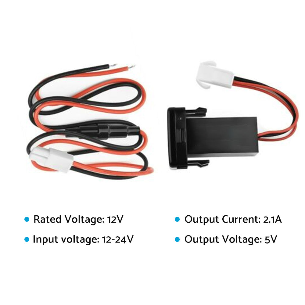 Dual USB Socket Audio Charger Suitable for Toyota FJ Cruiser 4.0L V6