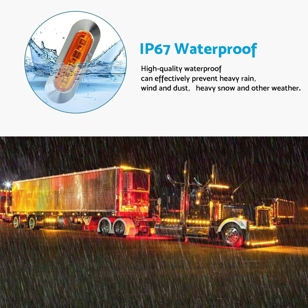 10x LED Clearance Side Marker Lights Suitable for Truck Trailer Lorry