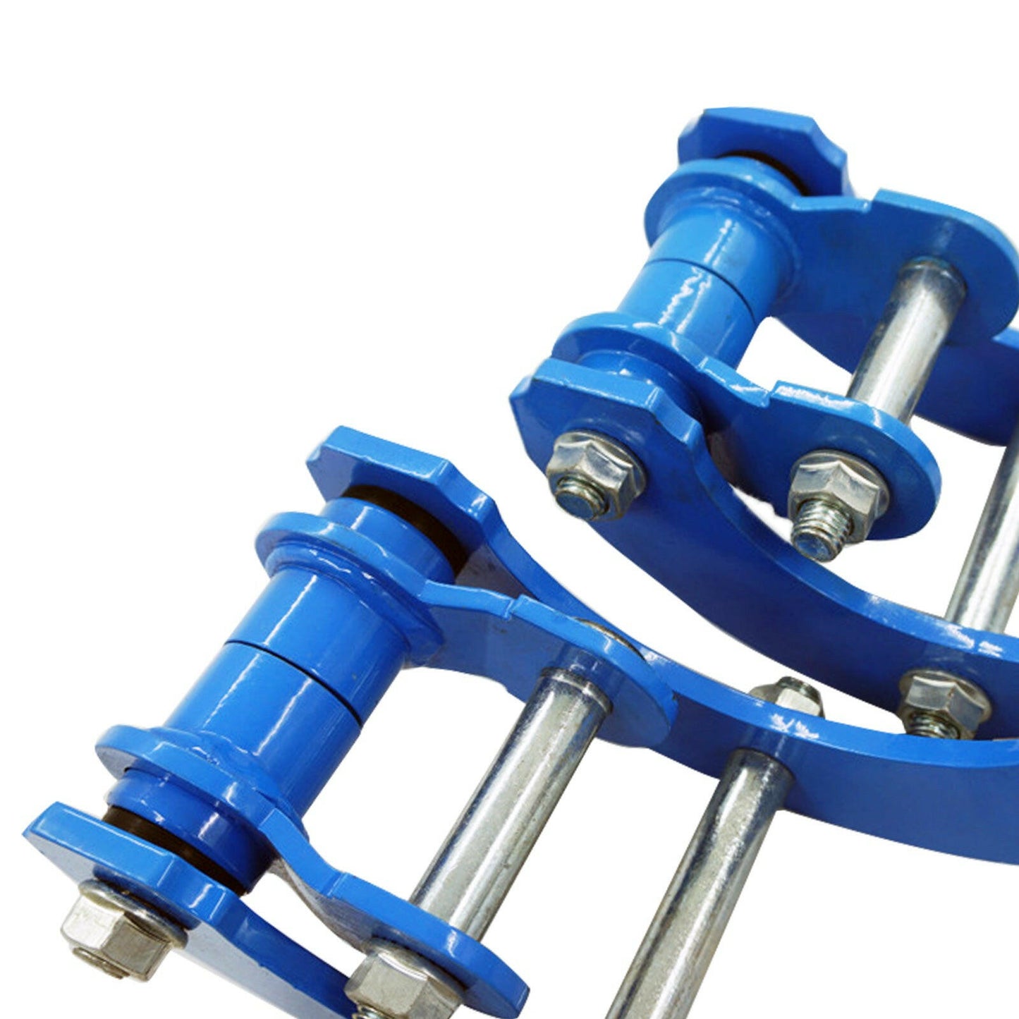 2x Rear Leaf Spring Extended 2 Inch Height Shackles Suitable For Isuzu Holden Rodeo.
