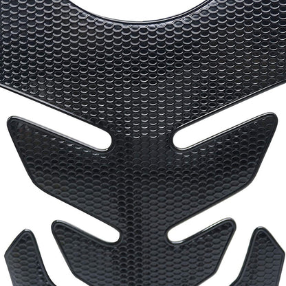 Wide Pure Black Motorcycle Gas Tank Pad Protector Decal Suitable For Motorbike