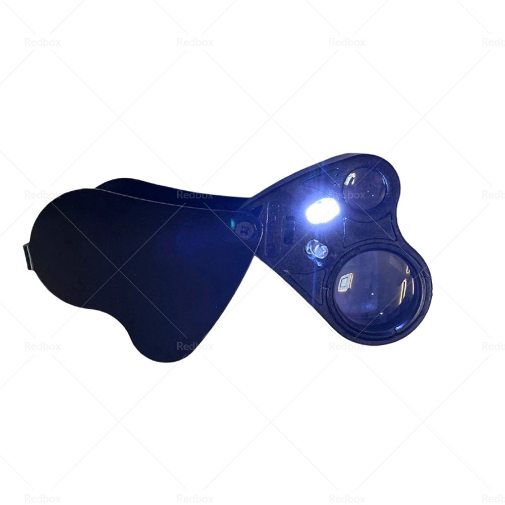 60x30mm Pocket Jeweller’s Eye Loupe Magnifier With LED Light Suitable For Jewelry