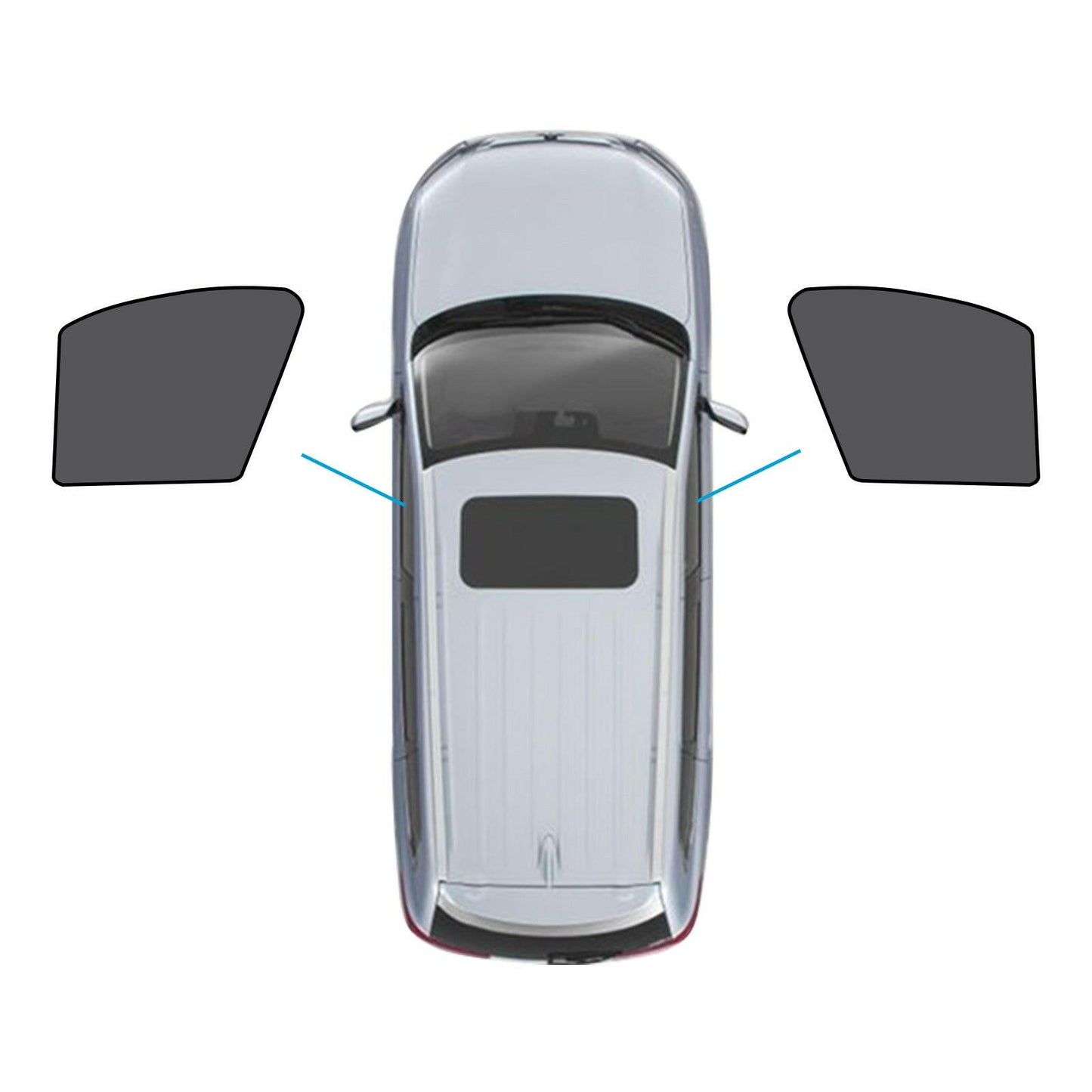 Car Window Magnetic Mesh Sun Blind Shades Suitable for BMW iX3 2023-2024.