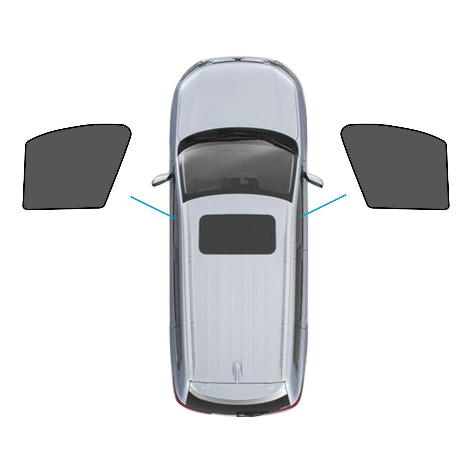 Car Window Magnetic Mesh Sun Blind Shades Suitable for BMW iX3 2023-2024.