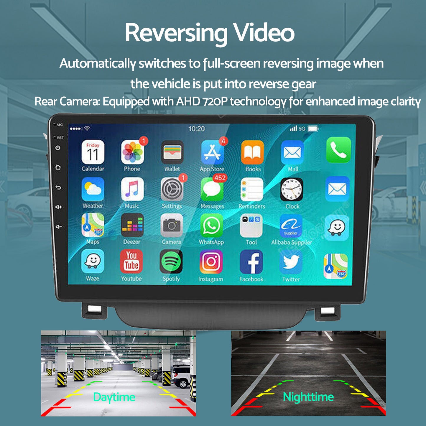 In-Dash Units 9 Inch Touch Screen Stereo CarPlay Suitable for Toyota Corolla