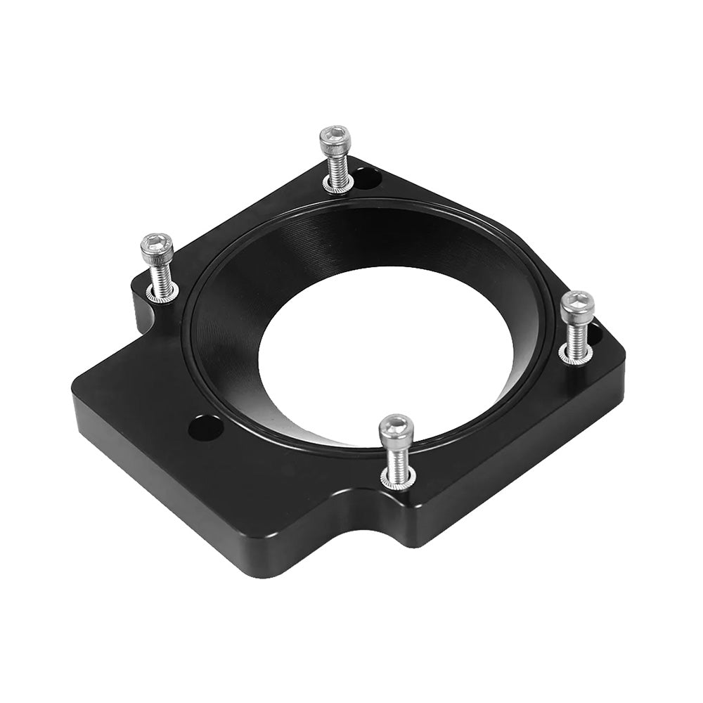 102mm Throttle Body Spacer Adapter Suitable for GM LS1 LS2 LS6 Engines Black