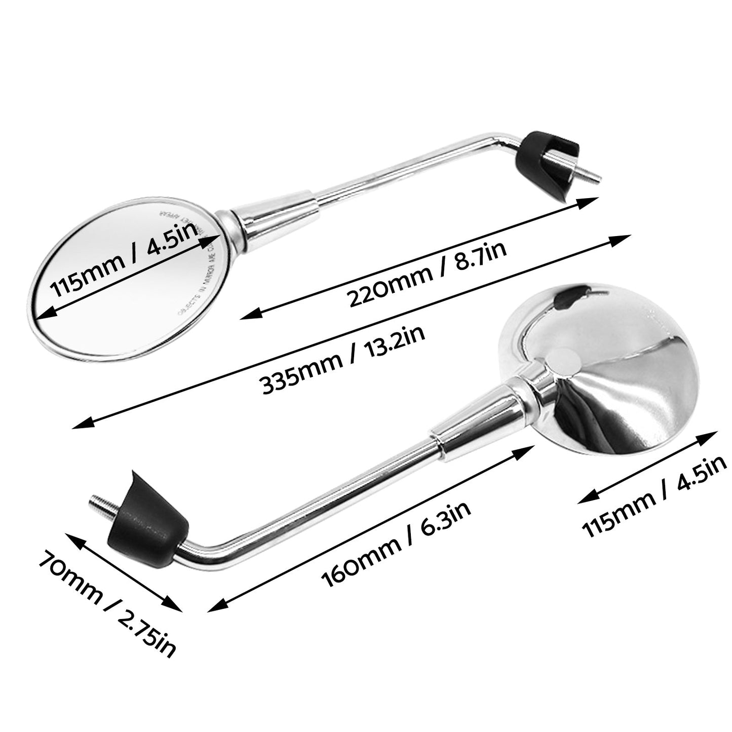 Rearview Mirror Suitable for Vespa Primavera 50 125 150
