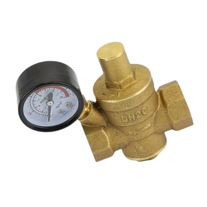 Brass Adjustable Water Pressure Reducing Valve with Gauge DN15 / DN20 / DN25